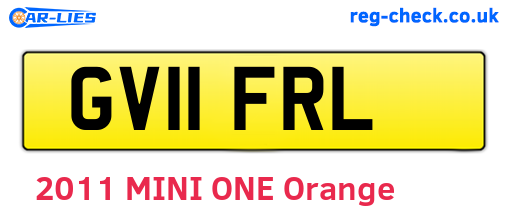 GV11FRL are the vehicle registration plates.