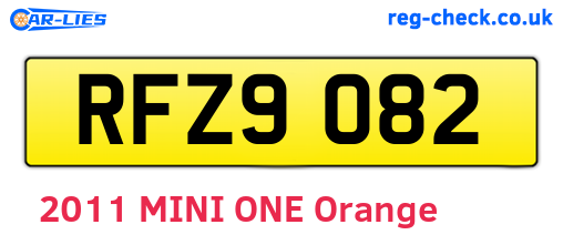 RFZ9082 are the vehicle registration plates.