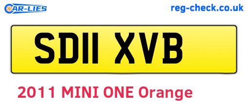 SD11XVB are the vehicle registration plates.