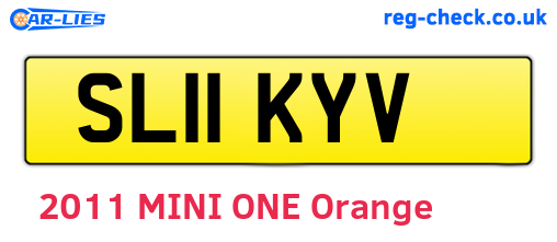 SL11KYV are the vehicle registration plates.