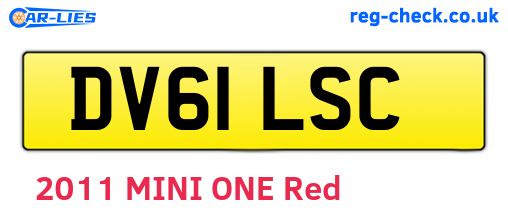 DV61LSC are the vehicle registration plates.