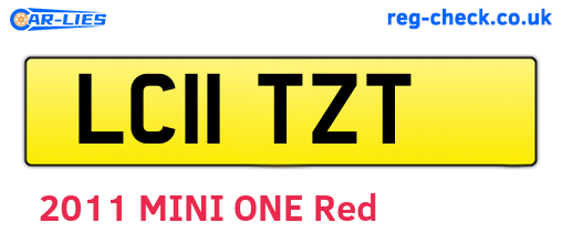 LC11TZT are the vehicle registration plates.