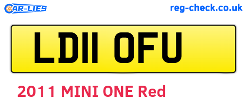 LD11OFU are the vehicle registration plates.