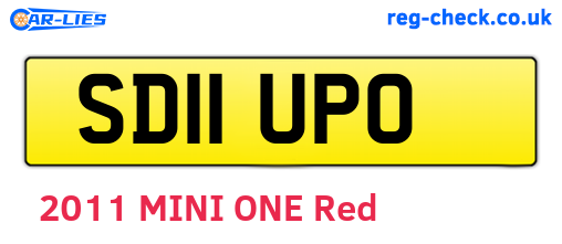 SD11UPO are the vehicle registration plates.