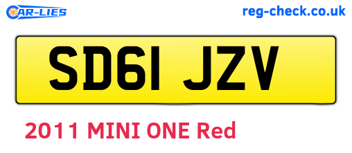 SD61JZV are the vehicle registration plates.