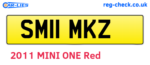 SM11MKZ are the vehicle registration plates.