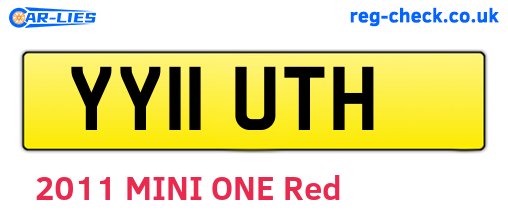 YY11UTH are the vehicle registration plates.