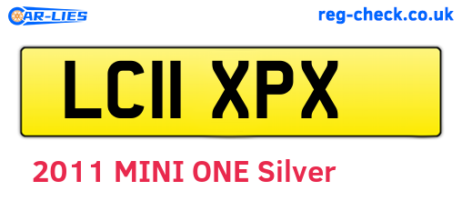 LC11XPX are the vehicle registration plates.