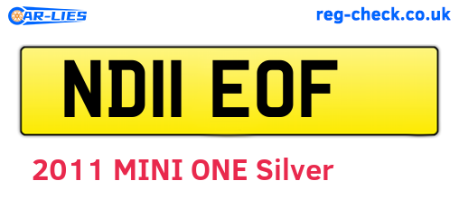 ND11EOF are the vehicle registration plates.