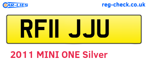 RF11JJU are the vehicle registration plates.