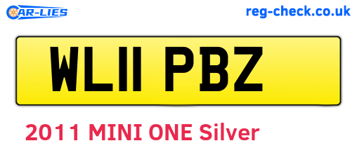 WL11PBZ are the vehicle registration plates.