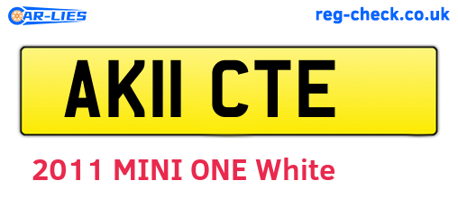 AK11CTE are the vehicle registration plates.