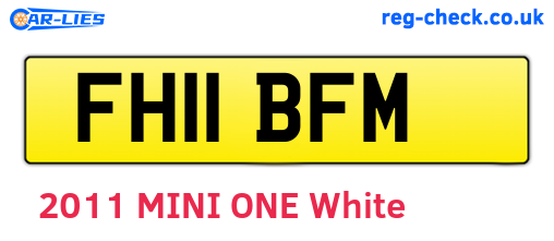 FH11BFM are the vehicle registration plates.