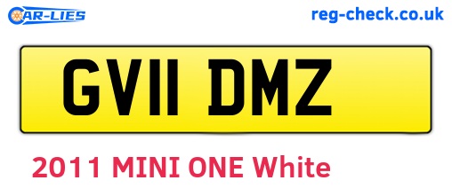 GV11DMZ are the vehicle registration plates.