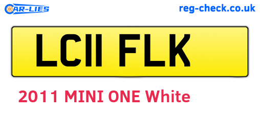 LC11FLK are the vehicle registration plates.