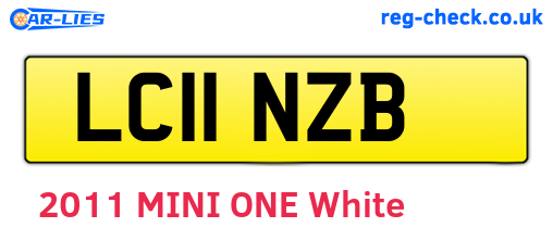 LC11NZB are the vehicle registration plates.