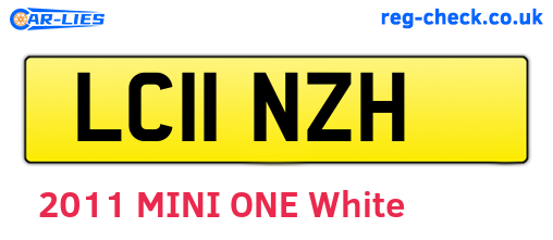 LC11NZH are the vehicle registration plates.