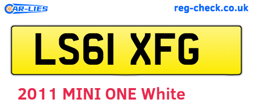 LS61XFG are the vehicle registration plates.