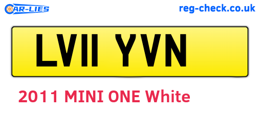 LV11YVN are the vehicle registration plates.