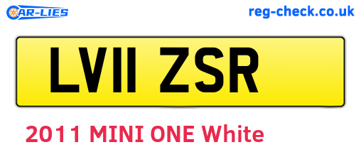 LV11ZSR are the vehicle registration plates.