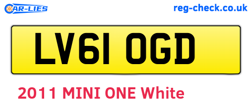 LV61OGD are the vehicle registration plates.