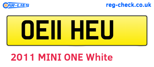 OE11HEU are the vehicle registration plates.