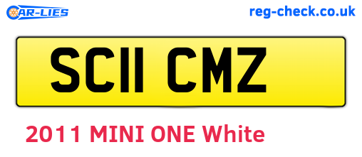 SC11CMZ are the vehicle registration plates.