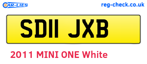 SD11JXB are the vehicle registration plates.