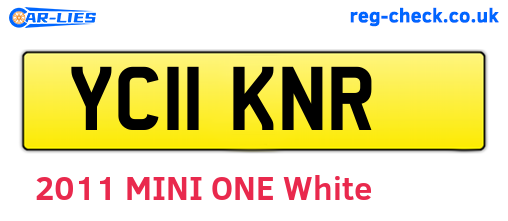 YC11KNR are the vehicle registration plates.