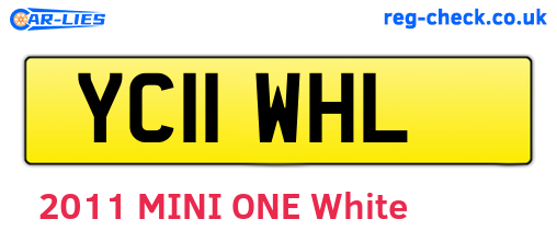 YC11WHL are the vehicle registration plates.