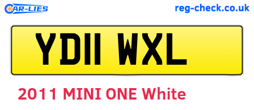 YD11WXL are the vehicle registration plates.