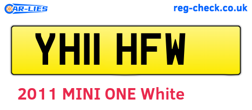 YH11HFW are the vehicle registration plates.