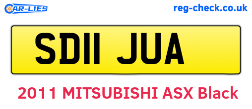SD11JUA are the vehicle registration plates.