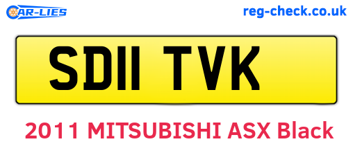 SD11TVK are the vehicle registration plates.