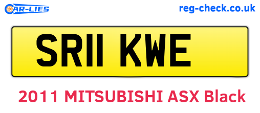 SR11KWE are the vehicle registration plates.