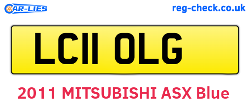 LC11OLG are the vehicle registration plates.