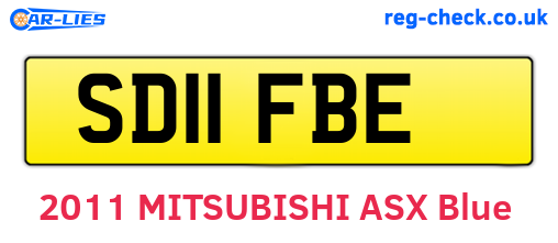 SD11FBE are the vehicle registration plates.