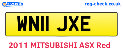 WN11JXE are the vehicle registration plates.