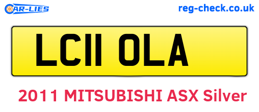 LC11OLA are the vehicle registration plates.