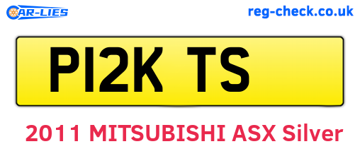 P12KTS are the vehicle registration plates.