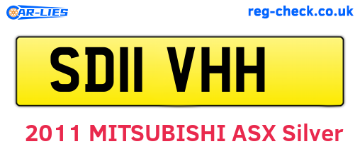 SD11VHH are the vehicle registration plates.