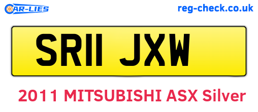 SR11JXW are the vehicle registration plates.