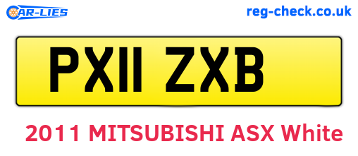 PX11ZXB are the vehicle registration plates.