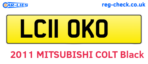 LC11OKO are the vehicle registration plates.