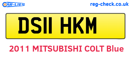 DS11HKM are the vehicle registration plates.