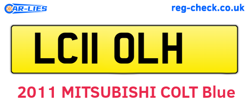 LC11OLH are the vehicle registration plates.