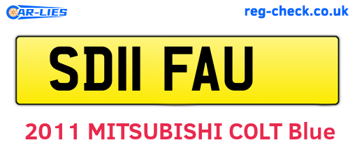 SD11FAU are the vehicle registration plates.