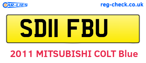 SD11FBU are the vehicle registration plates.