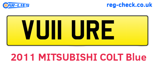 VU11URE are the vehicle registration plates.
