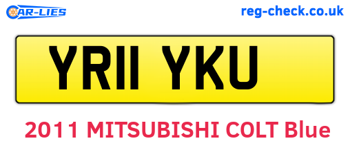 YR11YKU are the vehicle registration plates.